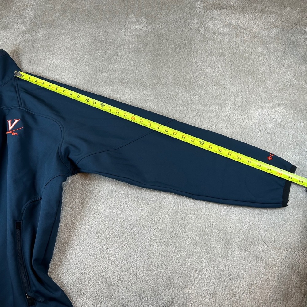 Columbia Softshell Jacket Mens XXL Navy Blue UVA Cavaliers Full Zip Virginia - Picture 14 of 15